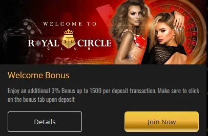royal circle club casino promo
